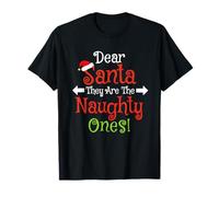 Pyjama de Noël « Dear Santa We're The Naughty Ones » T-Shirt