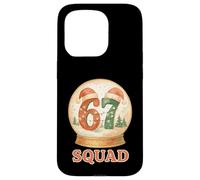 Pyjama de Noël drôle 67 Squad Six Seven Snow Globe Meme Coque pour iPhone 15 Pro