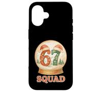 Pyjama de Noël drôle 67 Squad Six Seven Snow Globe Meme Coque pour iPhone 16
