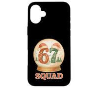Pyjama de Noël drôle 67 Squad Six Seven Snow Globe Meme Coque pour iPhone 16 Plus