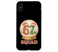 Pyjama de Noël drôle 67 Squad Six Seven Snow Globe Meme Coque pour iPhone XS Max