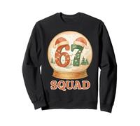 Pyjama de Noël drôle 67 Squad Six Seven Snow Globe Meme Sweatshirt