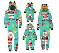 Pyjama de Noël familial pour homme et femme avec lettres imprimées - Pyjama assorti confortable pour elle et lui - Motif dessin animé mignon - Pour garçons et filles - Noël - Mon XXL -567