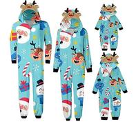 Pyjama de Noël familial pour homme et femme avec lettres imprimées - Pyjama assorti confortable pour elle et lui - Motif dessin animé mignon - Pour garçons et filles - Noël Mon XL - 835