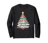 Pyjama de Noël « Oh Come Let Us Adore Him Christian Jesus » Manche Longue