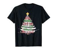 Pyjama de Noël « Oh Come Let Us Adore Him Christian Jesus » T-Shirt