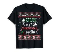 Pyjama de Noël Our First Christmas Together Renne T-Shirt