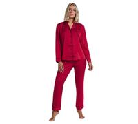 Pyjama de noël ouvert manches longues femme Admas Rouge 2XL