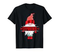Pyjama de Noël pour Belle-mère, Elfe, Belle-mère Assortie à la Famille T-Shirt Graphique avec Valeur, Homme, Noir, S