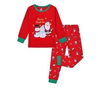 Pyjama de Noël pour Enfants en Coton à Manches Longues Assorti Ensemble de Pyjamas de Vacances pour Tout-Petits garçons Filles Enfants Xmas Jammies Ensemble Fille 7 Ans
