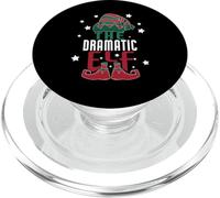 Pyjama de Noël The Dramatic Elf - Famille Assortie Amusante PopSockets PopGrip pour MagSafe