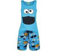 Pyjama de Sesame Street - Cookie Monster - Tête - S à 3XL - pour Femme - bleu 3XL