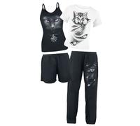 Pyjama de Spiral - Bright Eyes - S à 3XL - pour Femme - noir/blanc L