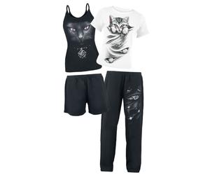 Pyjama de Spiral - Bright Eyes - S à 3XL - pour Femme - noir/blanc XL