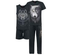 Pyjama de Spiral - Wolf Chi - S à 4XL - pour Homme - noir S