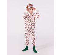 Pyjama déguisement renard enfant en coton Petit Bateau - blanc - Taille 5 ans 5A blanc/multicouleur