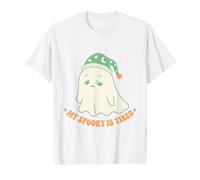 Pyjama d'halloween Amusant et fatigué fantôme T-Shirt Graphique avec Valeur