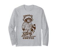 Pyjama d'halloween Scary Before Coffee Raton Laveur Manche Longue