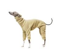 Pyjama d'hiver Chaud en Polaire épaisse à col roulé for Chien, Combinaison intégrale for lévrier Italien, vêtements à Manches Longues for Whippet à Quatre Pattes(Large)