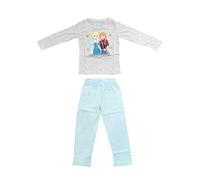Pyjama d'hiver La Reine des Neiges Elsa et Anna Manches Longues Fille (8 Ans - 128 cm)