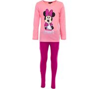 Pyjama Disney Minnie Mouse Pyjama confortable 100% coton pour enfants Rose 110/116