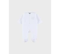 Pyjama dors-bien en coton brodé blanc 3M(60CM)