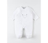 Pyjama dors-bien en velours blanc 6M(67CM)