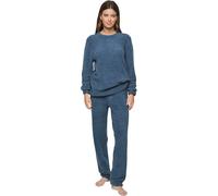 Pyjama doux femme Selmark P110 Candy Cloud Bleu L