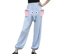 Pyjama doux, pantalon drôle pour les , coffre d'éléphant avec des bas légers et endormis pour chambre, se prélasser, fêtes, voyages, école, hôtels et vêtements de nuit, 43,31 pouces, 47,24 pouc