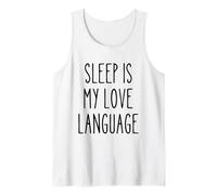 Pyjama drôle ironique pour Dormir dire l'amour langage Humour Débardeur