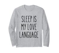 Pyjama drôle ironique pour Dormir dire l'amour langage Humour Manche Longue
