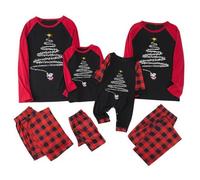 Pyjama Duo Couple - Ensembles de Pyjama pour Couple Enfant et Bébé Vêtements de Nuit Femme et Homme Pyjamas Familial avec Imprimé de Noël Homme