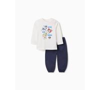 Pyjama En Coton À Manches Longues Avec Imprimé De La Pat' Patrouille Blanc 6/9M(67/71)