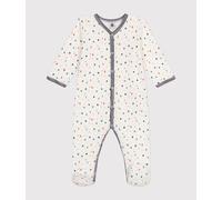 Pyjama en velours bébé Petit Bateau - blanc - Taille 12 mois 12M blanc/multicouleur