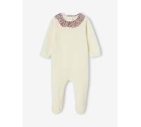 ENVIE DE FRAISE Pyjama en Velours et Tissu Liberty écru 3M(60CM)