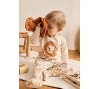 Pyjama enfant 2 pièces à pieds retroussables tango ecru 36M(97CM)