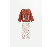 Pyjama Enfant 2 Pièces En Velours Maloueg Marron 6A