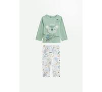 Pyjama enfant 2 pièces garden party vert 36M(97CM)