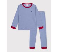 Pyjama enfant en coton à rayures Petit Bateau - bleu - Taille 6 ans 6A bleu/blanc