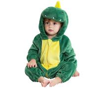 Pyjama Enfant Garcon Dinosaure Crocodile Zippe Combinaison Bebe Fille 3 Mois à 5 Ans Hiver Chaud Polaire Grenouillere Bebe Garcon sans Pied Vetement Deguisement Fille Animal (GN2, 4-5 Ans)