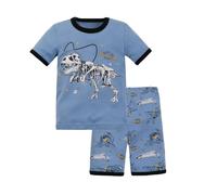 Pyjama Enfant Garcon Ensemble T-Shirt et Short Manches Courtes Shorts Ensembles de Fille Court 2 Pièces Pyjashort té Set pour Enfants Tout-Petit Bébé