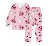 Pyjama Enfant Garcon Fille 2 Pièces Ensemble Halloween Costume d'halloween Ensembles de et Ado Mignon Kids Unisex Coton Cadeau
