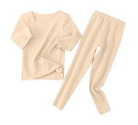 Pyjama Enfant Garcon Fille Tenues Ensemble 2 pièces Garçons Coton Pyjamas pour Enfants Garçon Manches Longues Pieces Classique Hauts de et Pantalon Peints La Main Filles