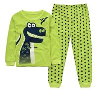 Pyjama Enfant Garcon Fille Vêtement de Nuit Loungewear décontracté Tenue Coton Biologique Doux T Shirt Tops et Pjs Shorts Mignon Animal Dessin Anime Ensemble vêtements