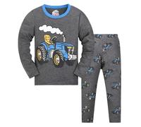 Pyjama Enfant Garcon Vetement Enfant Garcon Coton Camion Train Excavateur Camion De Pompiers Dinosaure 2-7 Ans #0120A