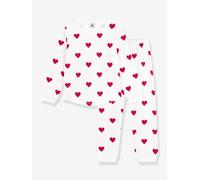 Petit Bateau Pyjama Enfant en Molleton imprimé cœurs