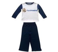 Pyjama Enfant Long Real Madrid - Coton - Blanc - Taille 2 À 5 Ans (Taille 2 Ans,Couleur Blanc)