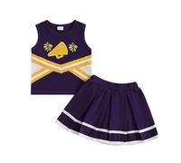 Pyjama Enfant Noël Costume Cheerleading Chemise Jupe Fille 0 4 Ans Halloween Festif Dynamique Carnaval Party Ensemble Sportif Cadeau Unique Vêtement Fête