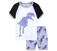 Pyjama Été Garçon (Enfant) - Manches Courtes, Ensemble 2 Pièces avec Short Costumes Garçon