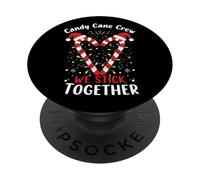 Pyjama Familial Assorti Candy Cane Crew We Stick Together PopSockets PopGrip Adhésif